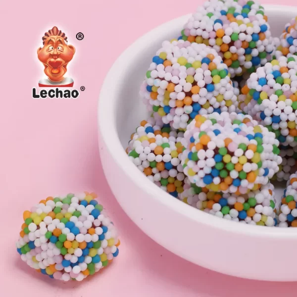 LeChao Rainbow Crunchy Gummy Candy Wholesale 80g Pack-5