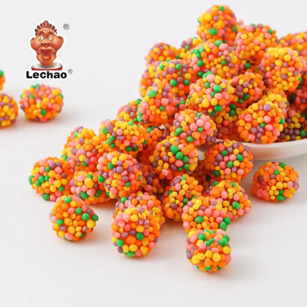LeChao Wholesale Crunchy Gummies, Colorful Nonpareil Gummy-3