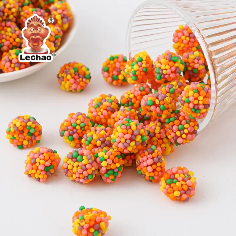LeChao Wholesale Crunchy Gummies, Colorful Nonpareil Gummy-4