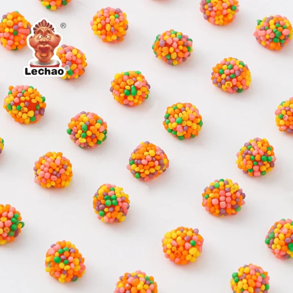 LeChao Wholesale Crunchy Gummies, Colorful Nonpareil Gummy-5