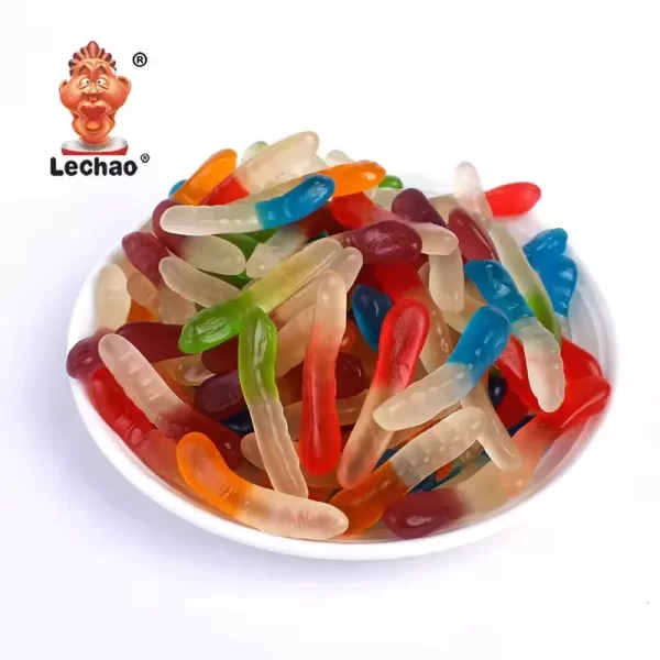LeChao Wholesale Gummy Worms, Colorful Fruity Soft Candies-1
