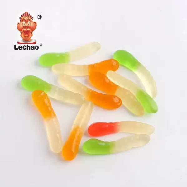 LeChao Wholesale Gummy Worms, Colorful Fruity Soft Candies-3