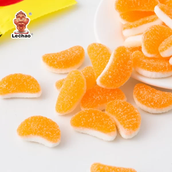 Lechao 120g Sour Orange Gummies Bulk, Fruity and Refreshing-1