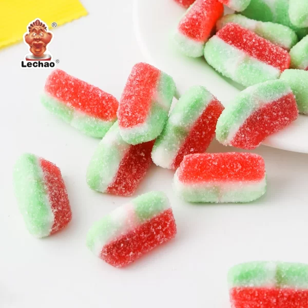Lechao Chewy Candy Wholesale, Bulk Sour Watermelon Gummies-2