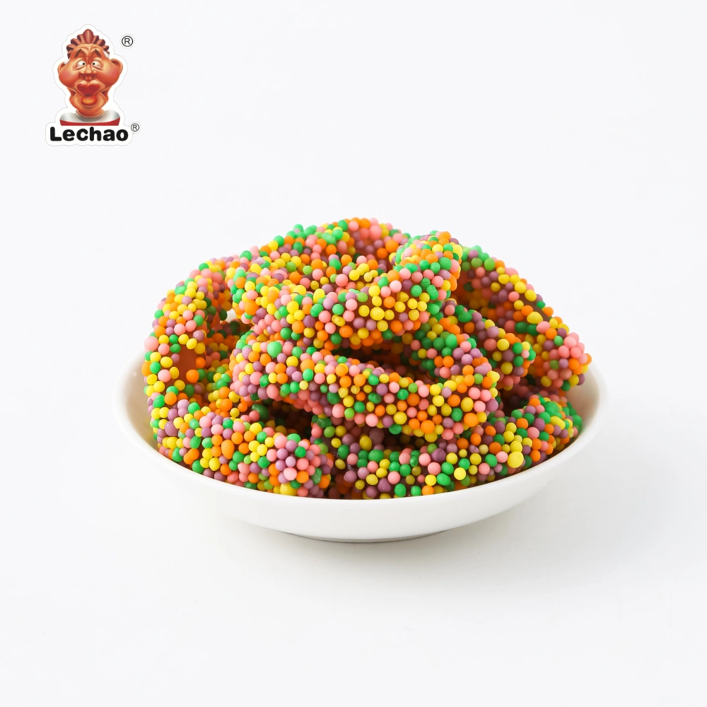 Wholesale Crunchy Gummy Ropes, Fruit Flavored Colorful Candy-1