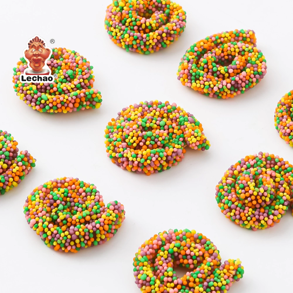 Wholesale Crunchy Gummy Ropes, Fruit Flavored Colorful Candy-5