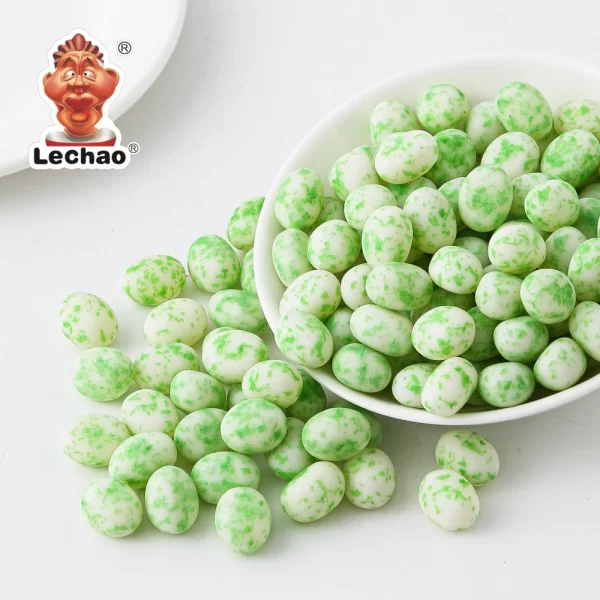 Green Apple Soft Sweets Wholesale, White Chocolate Coating-3