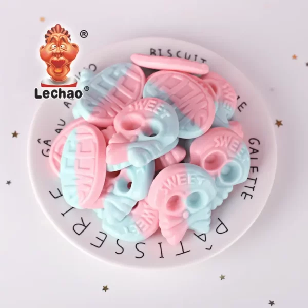 Factory Wholesale Gummy Skulls, Fruity Halloween Candy-5
