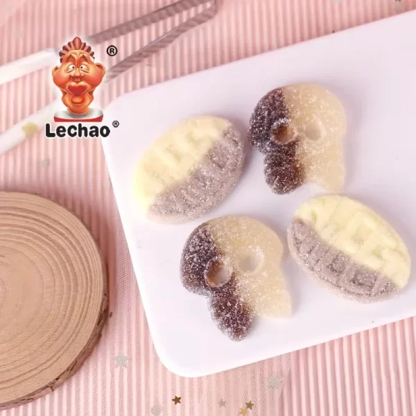 Halloween Gummy Candy Bulk, Sour Sugar Skull Shape Gummy-1