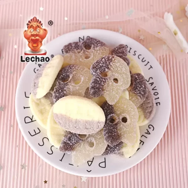 Halloween Gummy Candy Bulk, Sour Sugar Skull Shape Gummy-2