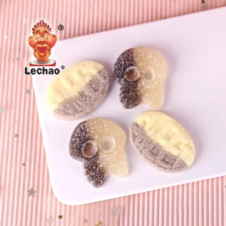 Halloween Gummy Candy Bulk, Sour Sugar Skull Shape Gummy-3