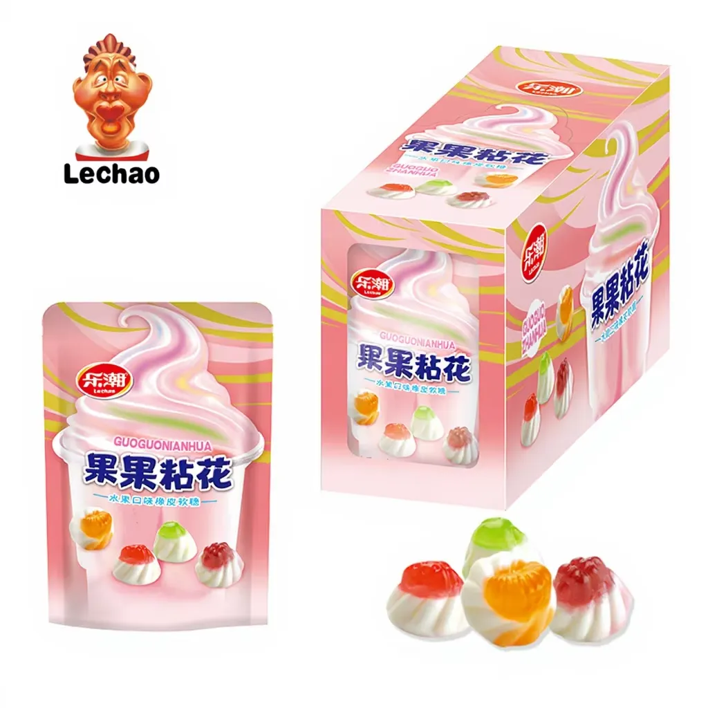 Wholesale Flower Gummies, Fruity Bloom-Shaped Soft Sweets