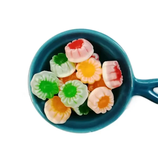 Wholesale Flower Gummies, Fruity Bloom-Shaped Soft Sweets