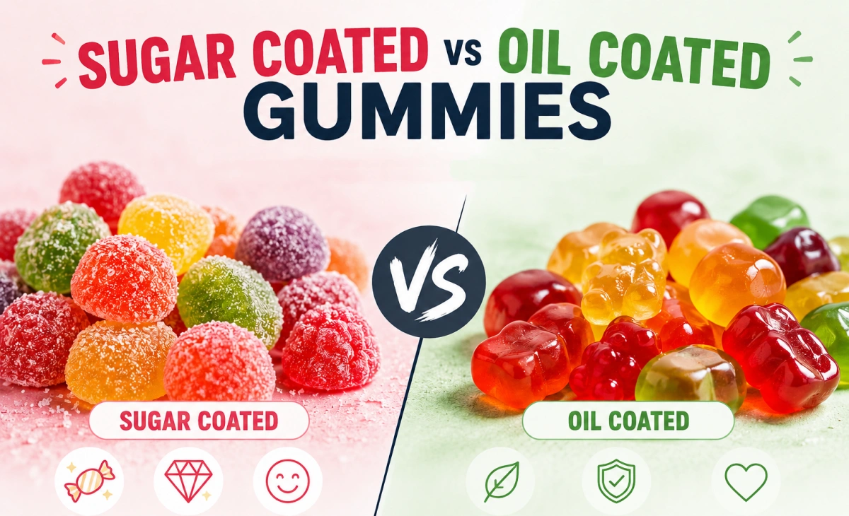 Sugar Coated vs Oil Coated Gummies, Which Gummy is Best for Your Market